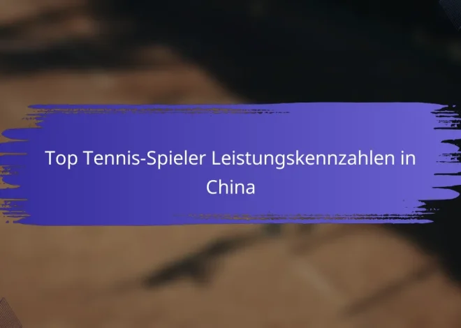 Top Tennis-Spieler Leistungskennzahlen in China