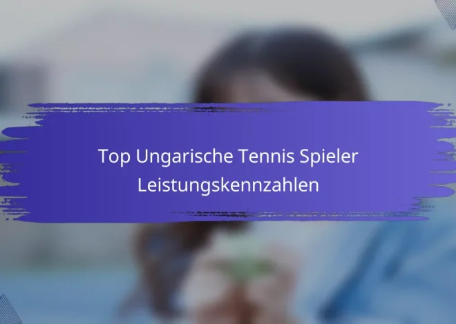 Top Ungarische Tennis Spieler Leistungskennzahlen